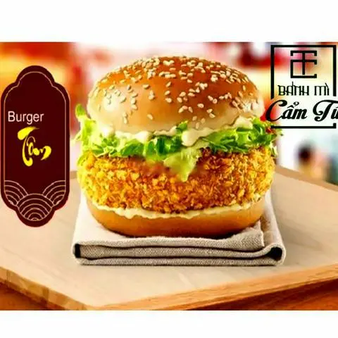 Hình ảnh Burger Hải Sản