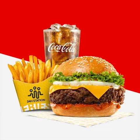 Hình ảnh Combo Burger Bò Hoàng Gia