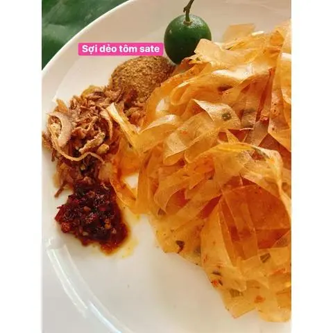 Hình ảnh dẻo tôm sợi ( sate + hành phi )