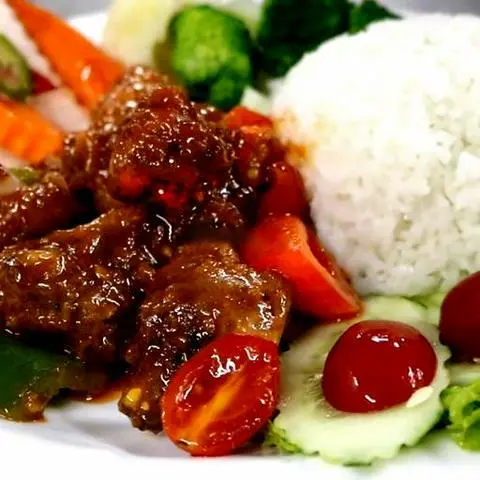 Hình ảnh Cơm sườn chua ngọt