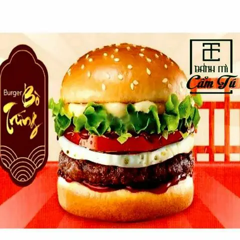 Hình ảnh Burger Bò Trứng sốt 