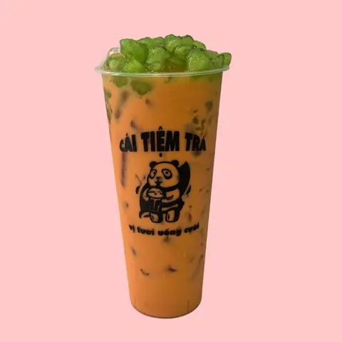 Hình ảnh Trà Sữa Thái Đỏ Thạch Củ Năng - L