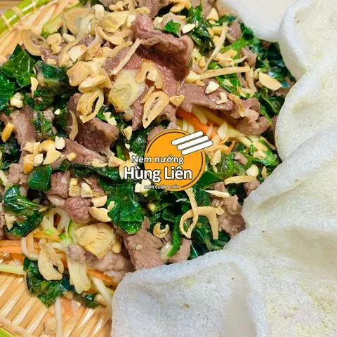 Hình ảnh Gỏi bò lá lốt xoài sợi + bánh phồng tôm 