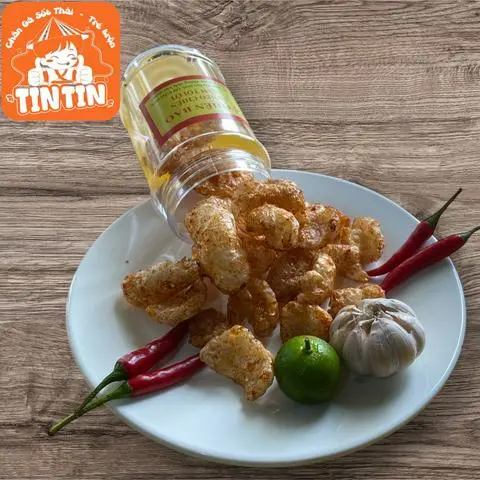 Hình ảnh Da heo chiên mắm tỏi ớt