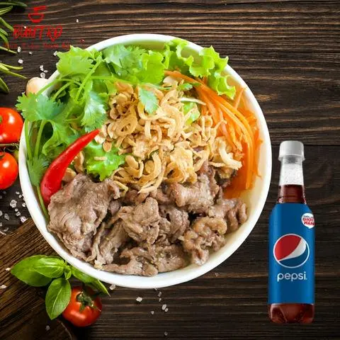 Hình ảnh Combo Bún Bò Trộn Nam Bộ + Pepsi