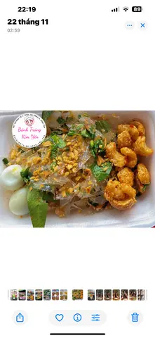 Hình ảnh Bánh tráng dẻo tóp mỡ rim