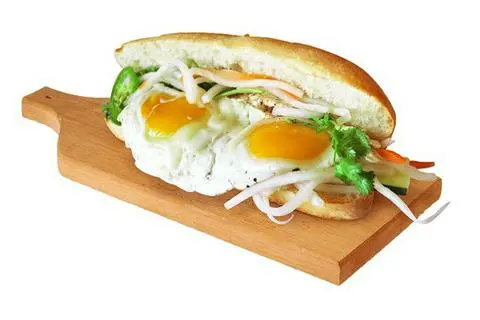 Hình ảnh bánh mì ốp la