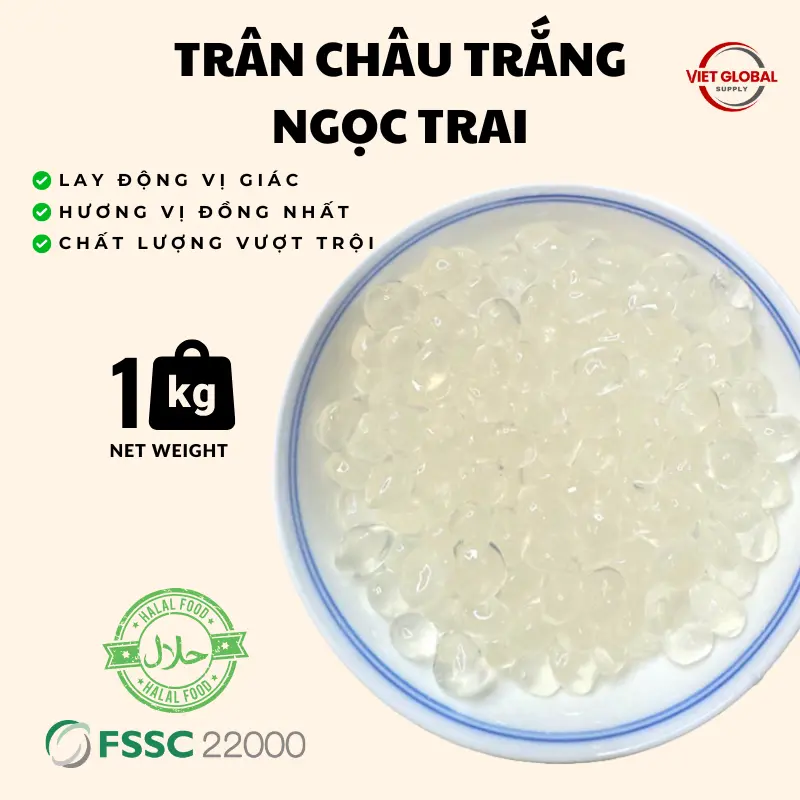 Hình ảnh Trân châu ngọc trai trắng (vị nguyên bản)