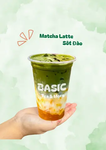 Hình ảnh Matcha Latte Đào