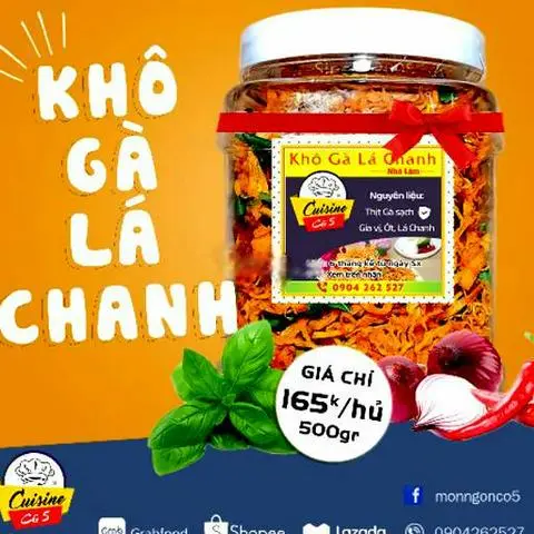 Hình ảnh Khô gà lá chanh