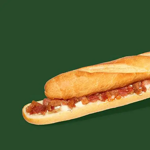 Hình ảnh Bánh mì que xá xíu thịt xông khói
