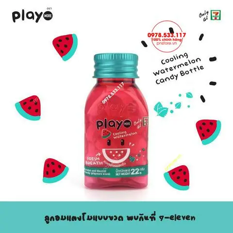 Hình ảnh Kẹo Play More vị Dưa Hấu
