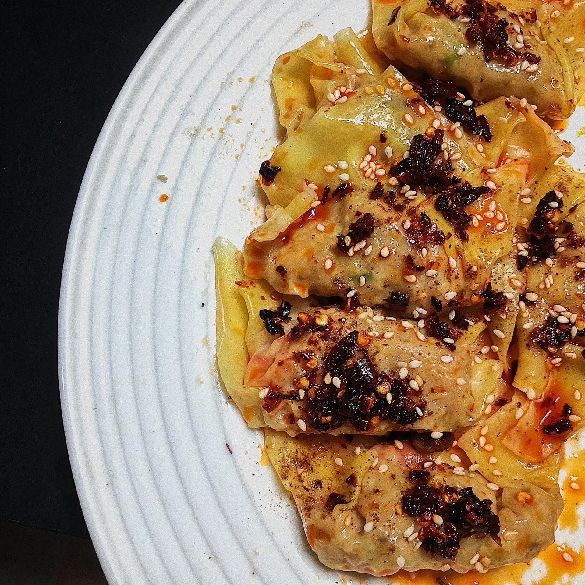Hình ảnh Sủi cảo trộn sa tế Tứ Xuyên- 四川沙爹拌饺