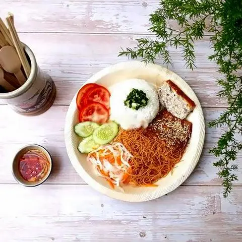 Hình ảnh Cơm sườn bì chay