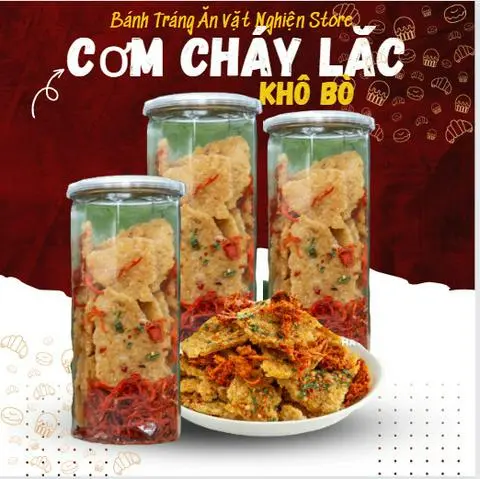 Hình ảnh Cơm Cháy Lắc Khô Bò