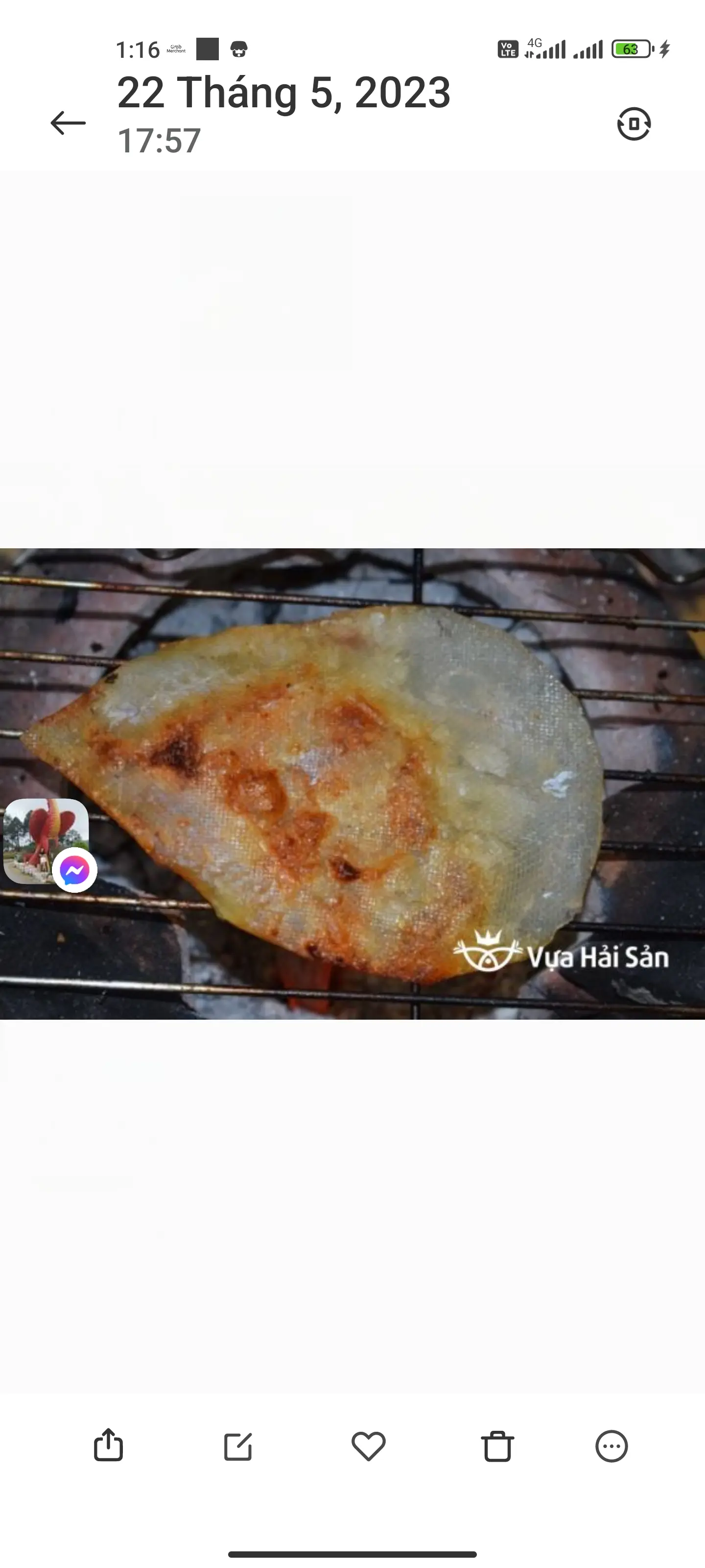 Hình ảnh cá bống nướng 1 con