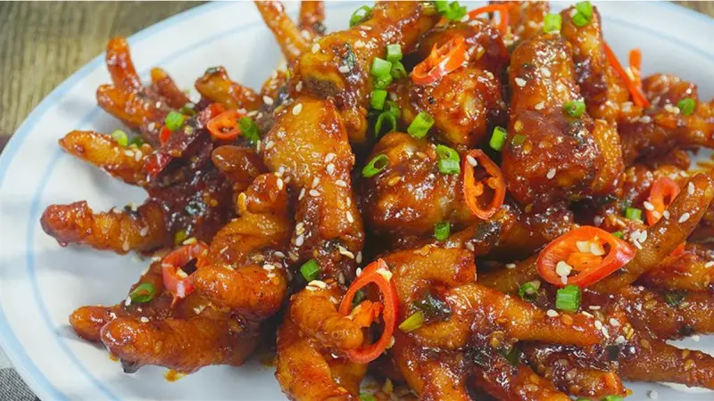 Hình ảnh chân gà chiên mắm 5 cái