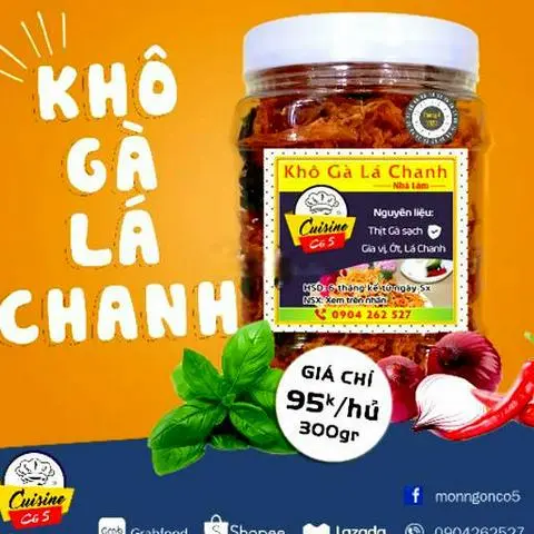 Hình ảnh Khô gà lá chanh