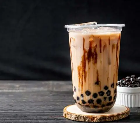Hình ảnh trà sữa đường đen ly khổng lồ 