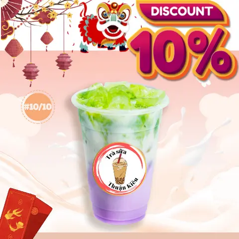 Hình ảnh Khoai môn matcha sữa- Đặc Biệt 600ml