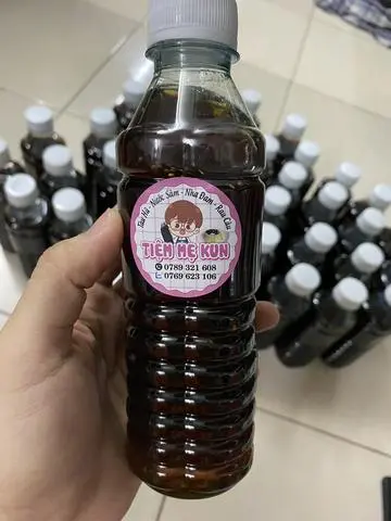 Hình ảnh Set 5 chai nước sâm đường phèn hạt chia