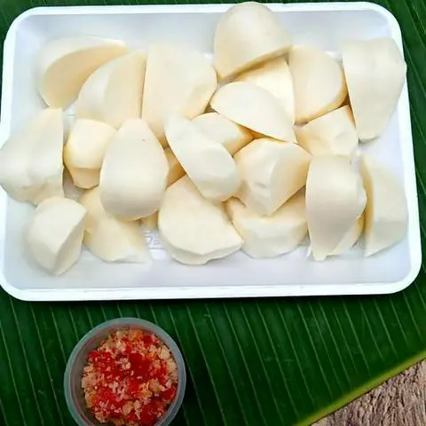 Hình ảnh Sắn Non Gọt Sẵn - Hộp 1kg