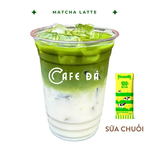 Hình ảnh Matcha latte sữa chuối size M