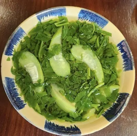 Hình ảnh Canh mồng tơi chay