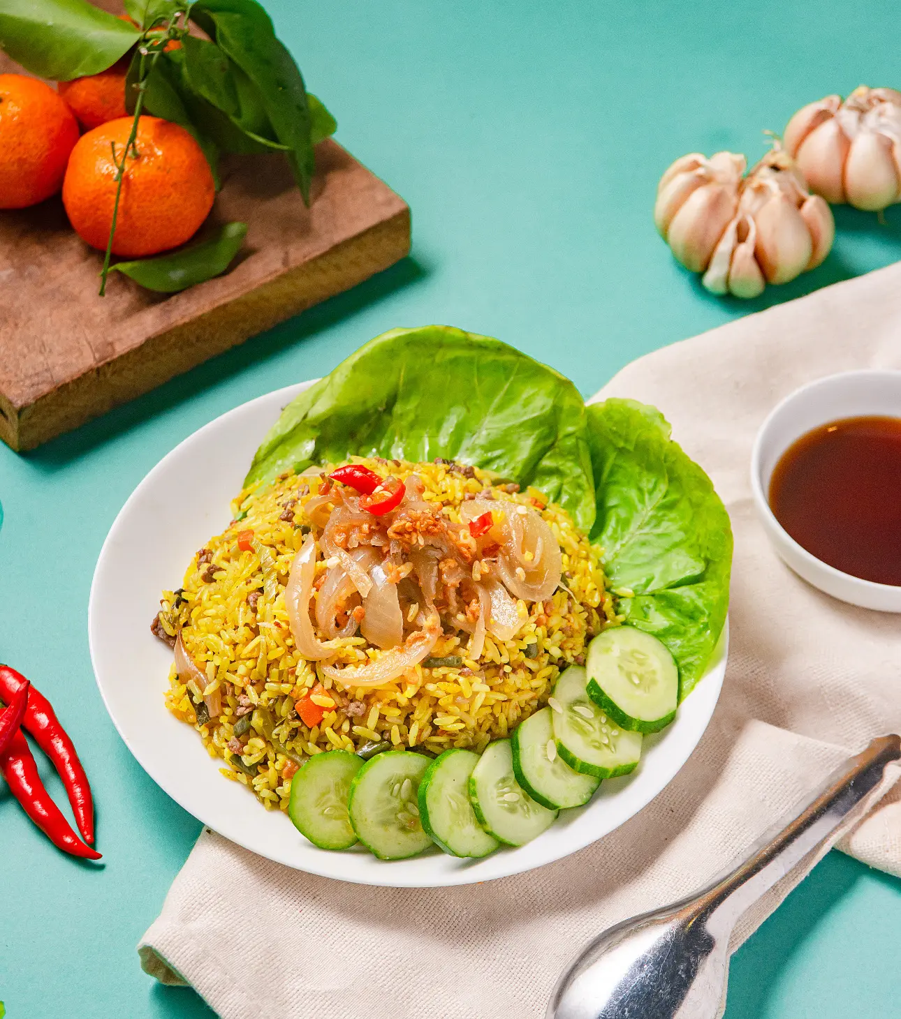 Hình ảnh Cơm chiên dưa bò