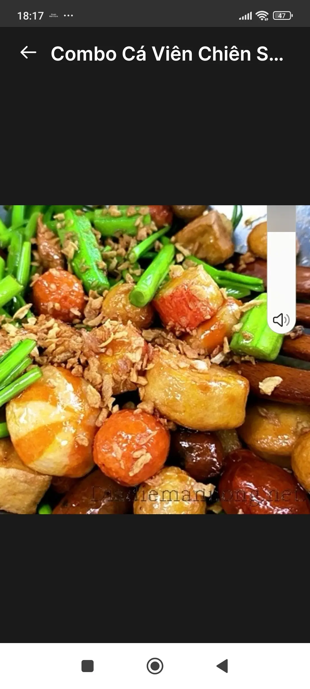 Hình ảnh Combo Cá viên chiên mắm tỏi (1 người)