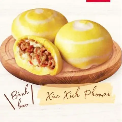 Hình ảnh Bánh Bao Xúc Xích phô mai