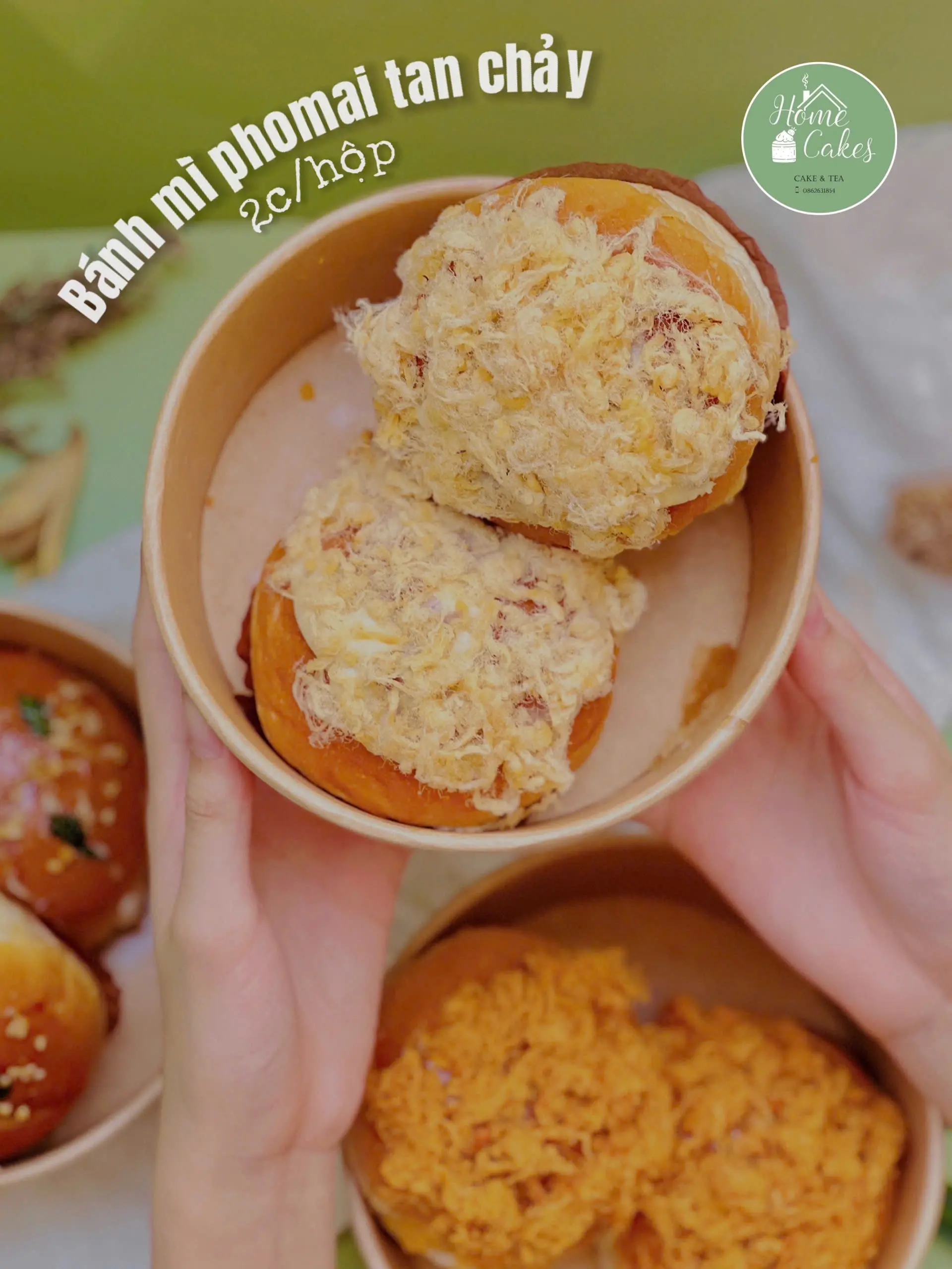 Hình ảnh Bánh mì phô mai chà bông