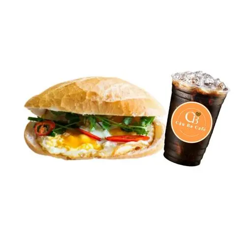 Hình ảnh Bánh mì Chả cá, Ốp la + Cafe Đá