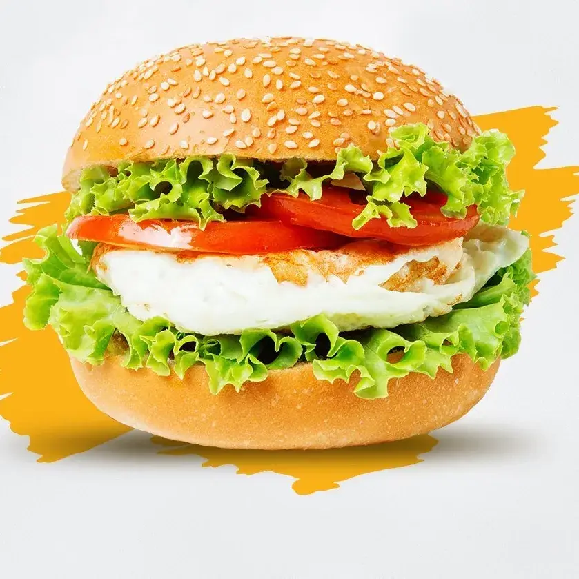 Hình ảnh Burger trứng + Coca ly lớn