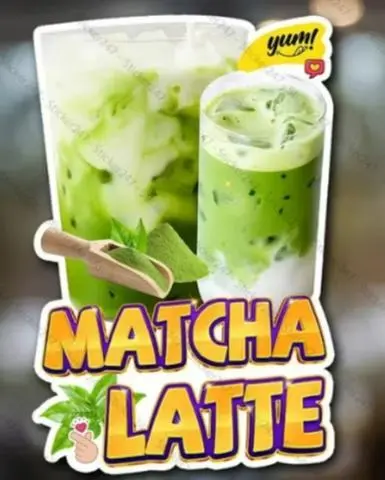 Hình ảnh Matcha latte sữa gấu ly 700ml