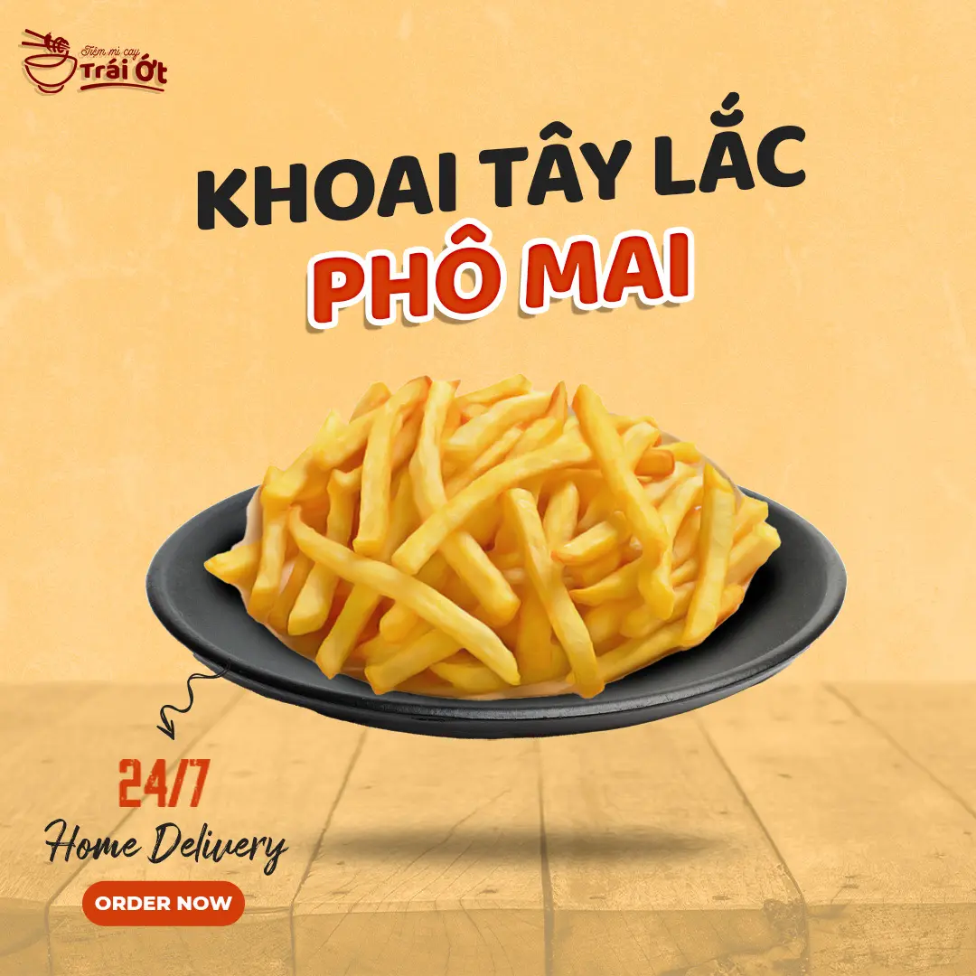 Hình ảnh Khoai Tây Lắc Phô Mai