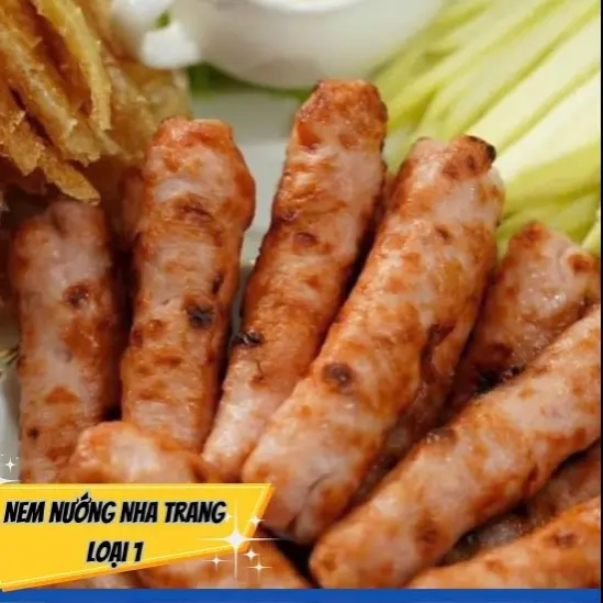 Hình ảnh Bánh hỏi Chả Lụa + Nem Nướng