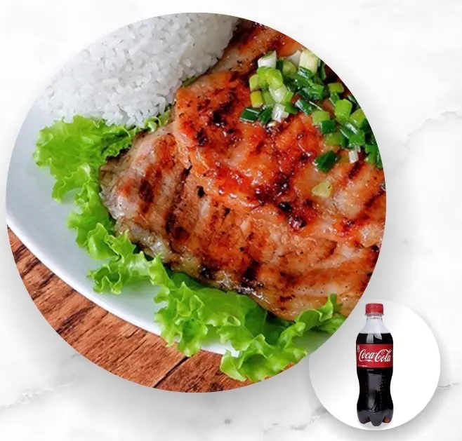 Hình ảnh  CƠM SƯỜN+ 1 CoCa-CoLa