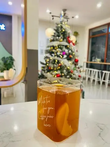 Hình ảnh Trà Cam Đào Nóng