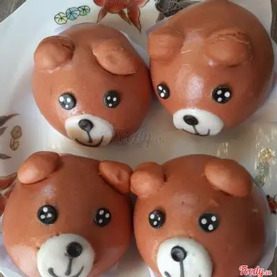 Hình ảnh Bánh bao Gấu Bento NhânSocolate