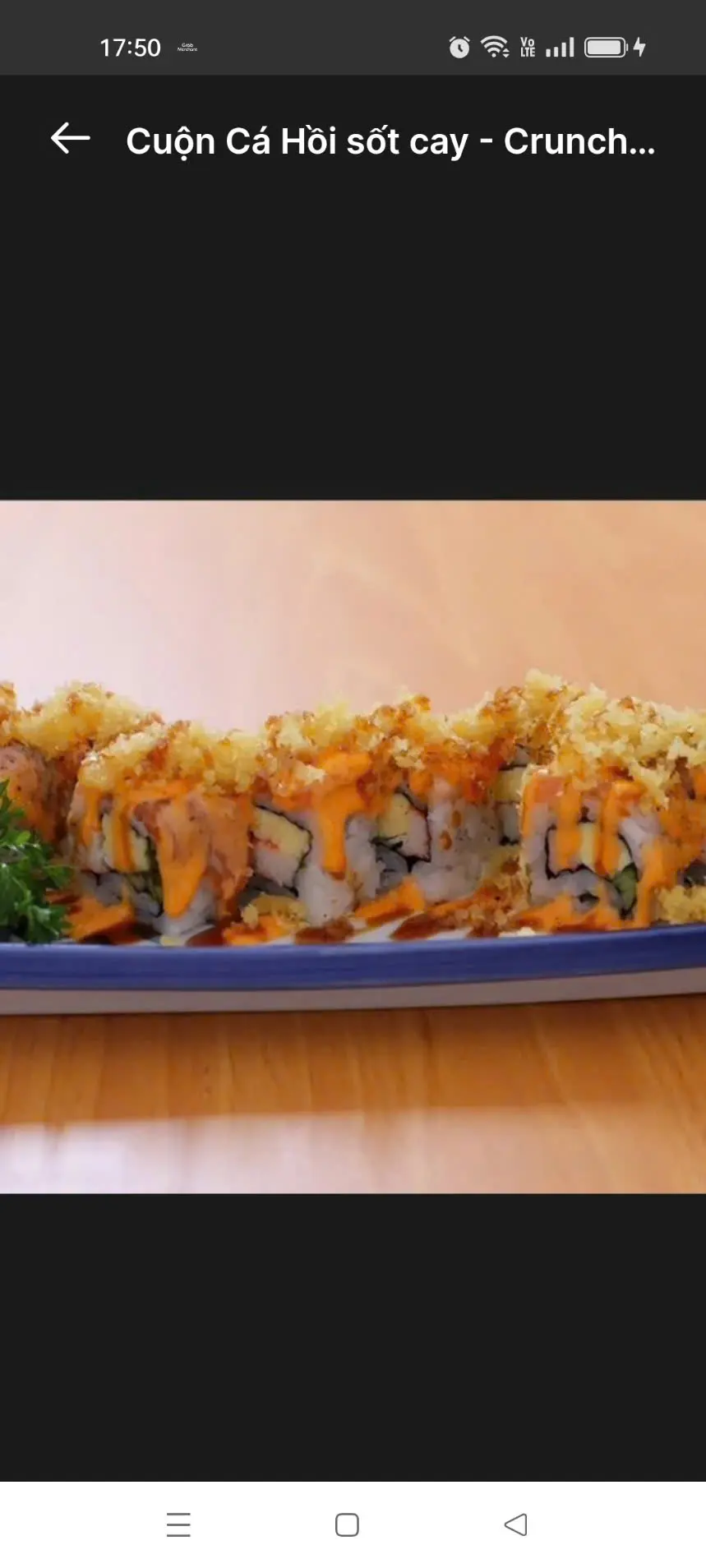 Hình ảnh Cuộn Cá Hồi sốt cay _roll