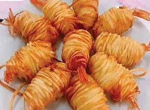 Hình ảnh 10 Con Tôm Cuộn Khoai Tây Chiên.