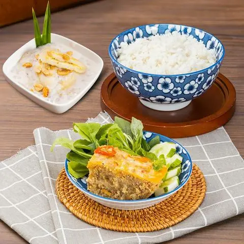 Hình ảnh Combo 9: 1 cơm mắm chưng + 1 chè chuối cốt dừa