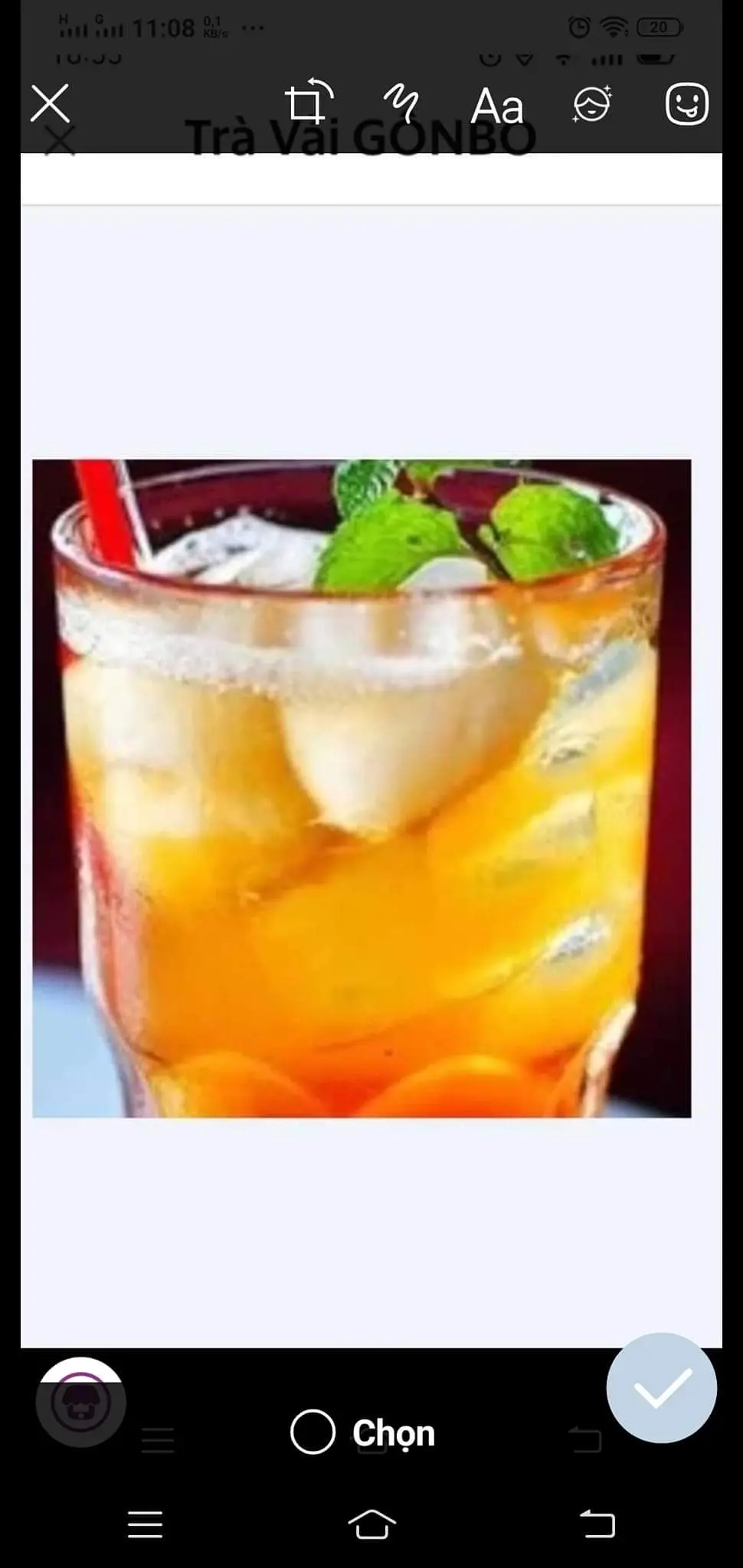 Hình ảnh Trà Vải Trái (700ml) 