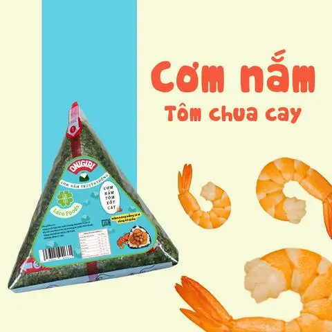 Hình ảnh Cơm nắm tôm chua cay