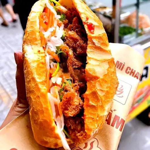 Hình ảnh Bánh mì sườn khìa chay
