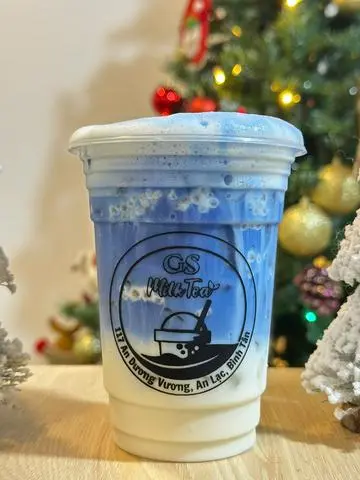 Hình ảnh Sữa tươi hoa đậu biếc