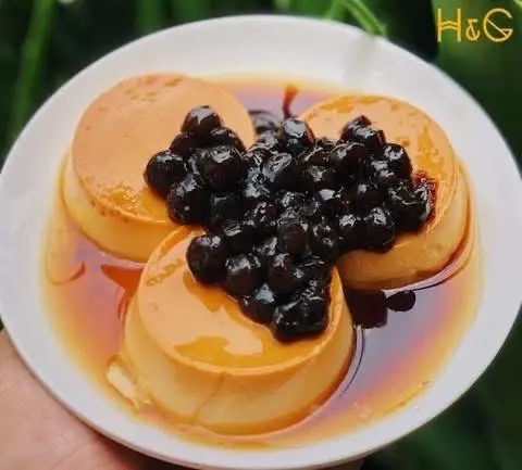 Hình ảnh Bánh flan trân châu