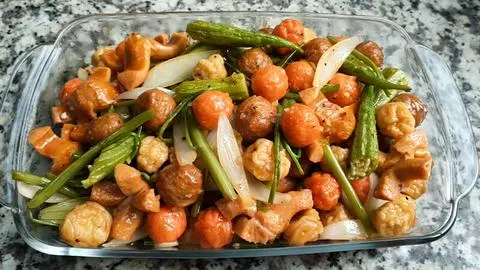 Hình ảnh Sét Cá Viên Chiên Sốt Mắm Tỏi Lớn