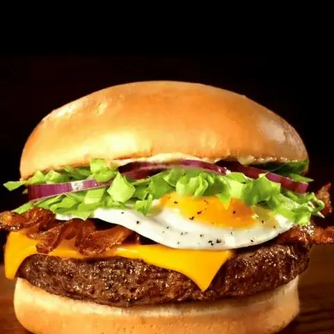 Hình ảnh Hamburger xúc xích - trứng